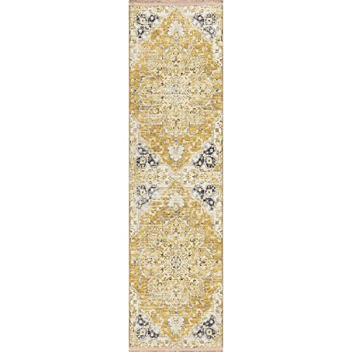 Marbella Mb3 Gold Traditional Rug Runner 2' 3" X 7 ' 6"
