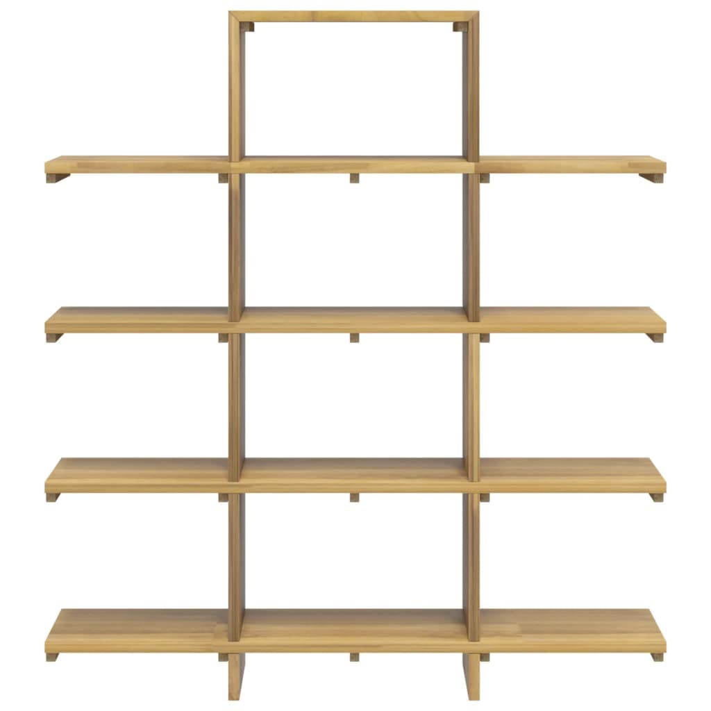 vidaXL Solid Wood Book Cabinet - Teak Bookshelf with Abundant Storage - Sanded Smooth Finish - Multi-Room Use - Home Decor