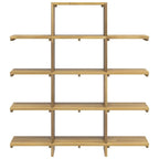 vidaXL Solid Wood Book Cabinet - Teak Bookshelf with Abundant Storage - Sanded Smooth Finish - Multi-Room Use - Home Decor