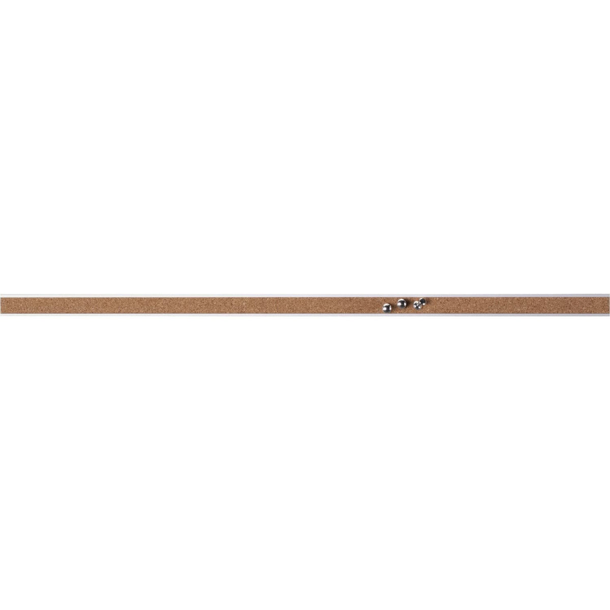 Lorell Cork Bulletin Bar, 48&quot;, Self-Sealing Strip, Aluminum (LLR49535)