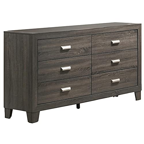 Best Quality Furniture 3Pc Twin Bed + Dresser + Nightstand, Gray