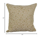 Blazing Needles Square Polyester Jacquard Throw Pillows, 17", Banyan Camel 4 Count