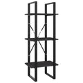 vidaXL 3-Tier Book Cabinet Gray 15.7"x11.8"x41.3" Chipboard