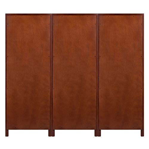 Ergode Wood 3-Pc Brooke Cupboard Set | French Country Charm | Modern Convenience | Solid & Composite Wood | Walnut Finish | Assembly Required (94357-VV)