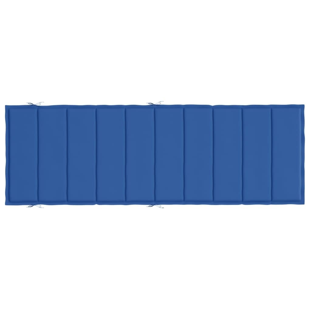 vidaXL Sun Lounger Cushion Royal Blue Oxford Fabric