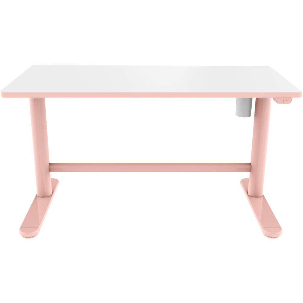 20-in. Wide Pink Electric Stand or Sit Desk for Children with Adjustable Height for School, Crafts, and Writing Stations