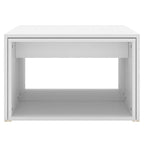 vidaXL Nesting Coffee Table Set 3 Piece Chipboard Side End Table Multi Colors