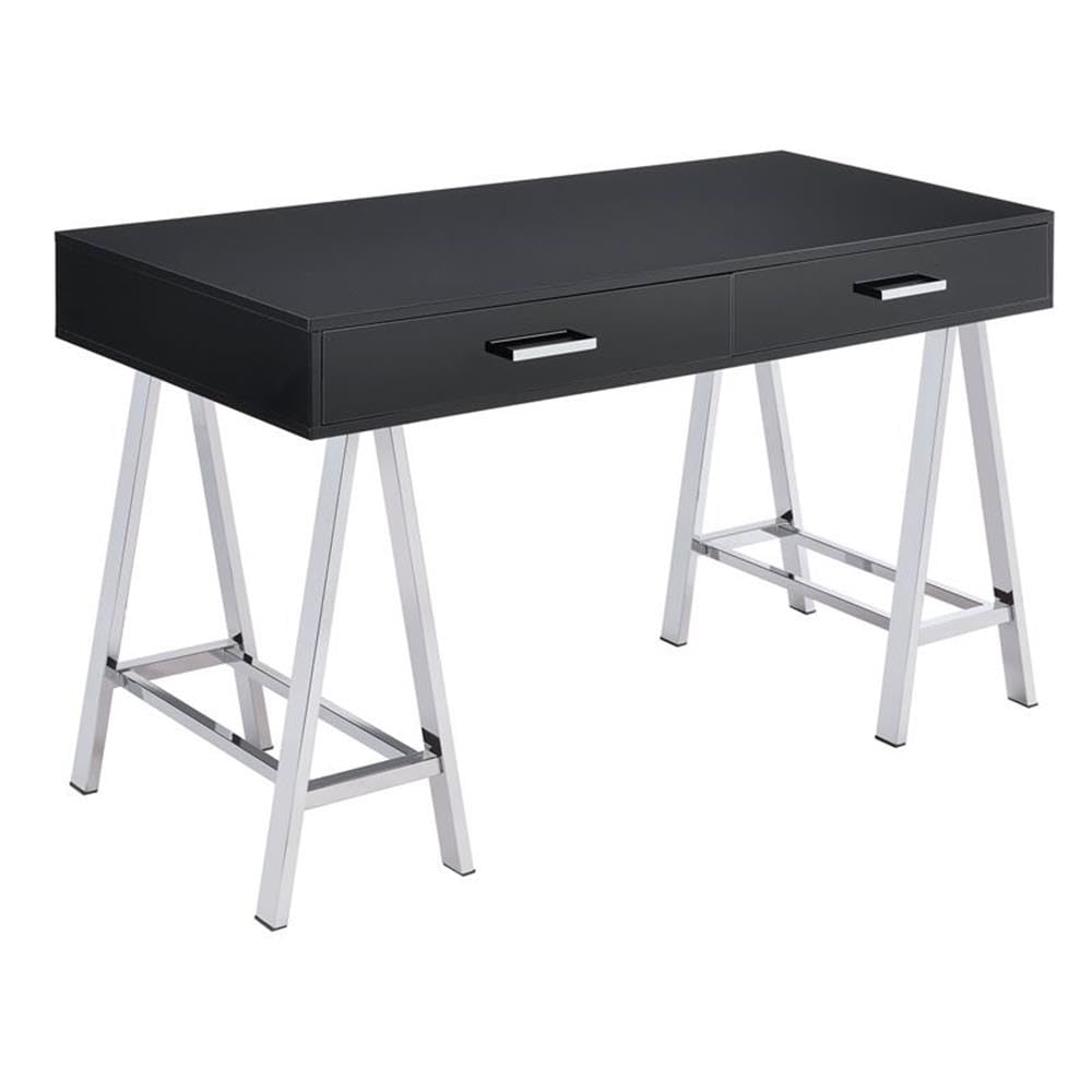 Acme Coleen Home Office Desk in White and Chrome