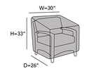 Covermates Outdoor Chair Cover - Premium Polyester, Weather Resistant, Drawcord Hem, Seating And Chair Covers, 30W X 26D X 33H, Stone