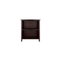 Winsome Milan Solid/Composite Wood 3-Tier Medium Storage Shelf or Bookcase, Antique Walnut (94228)