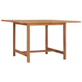 vidaXL Solid Teak Wood Patio Dining Table - Classic Square Design with Water-Based Finish, Suitable for Indoor/Outdoor Use, Strong and Weather Resistant, 43.3"x43.3"x29.5"