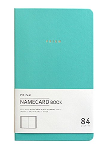Indigo Prism Name Card Book - Business Card Holder, Organizer, Instax Mini Photo Album (Mint)