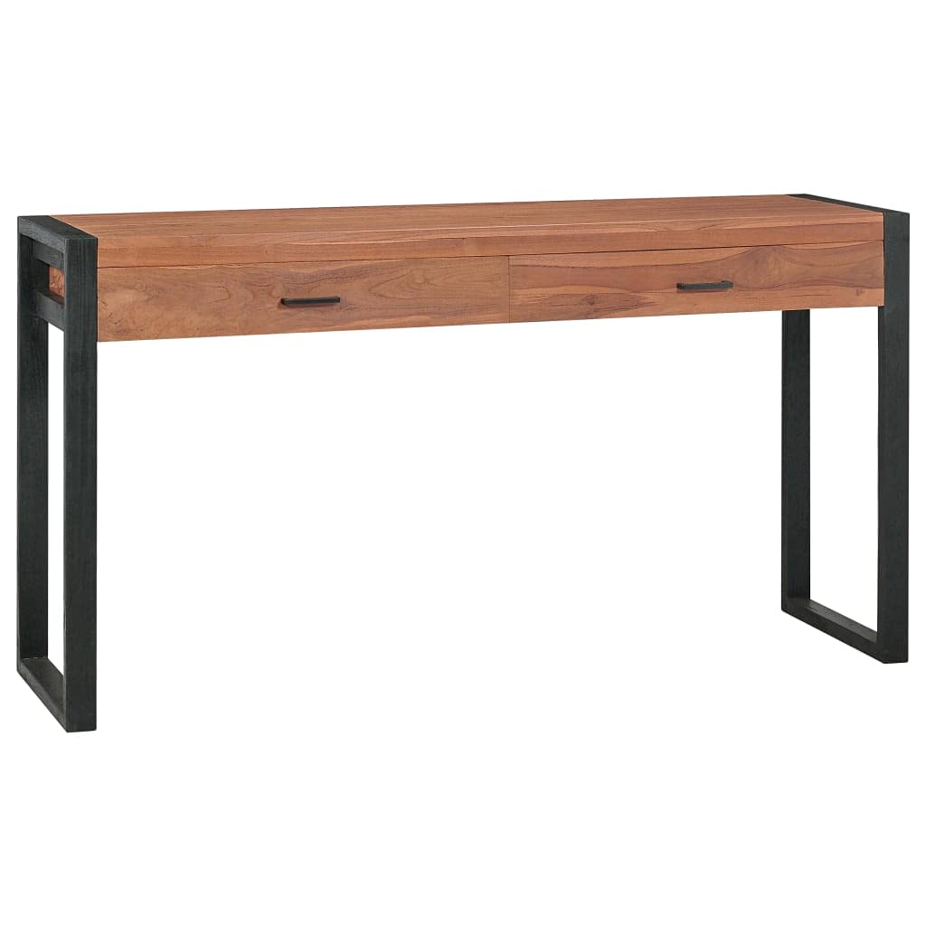 Furniking Desk with 2 Drawers 55.1&quot;x15.7&quot;x29.5&quot; Recycled Teak Wood (24,5kg)