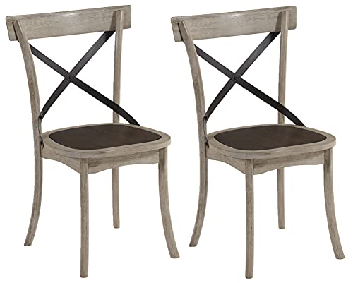 Progressive Furniture Winslet X-Back Dining Chair Set Of 2 - Thumbnail 3