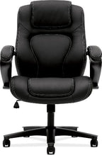 HON Managerial Office Chair- High-Back Computer Desk Chair with Loop Arms , Black (VL402)