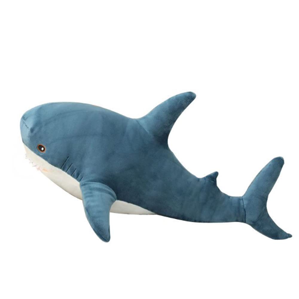 Ophrbu Stuffed Animal Shark Plush,Giant Shark Plush Pillow Soft Toy,Plush Large Shark Toys For Home Decoration Kids Gift (Blue,