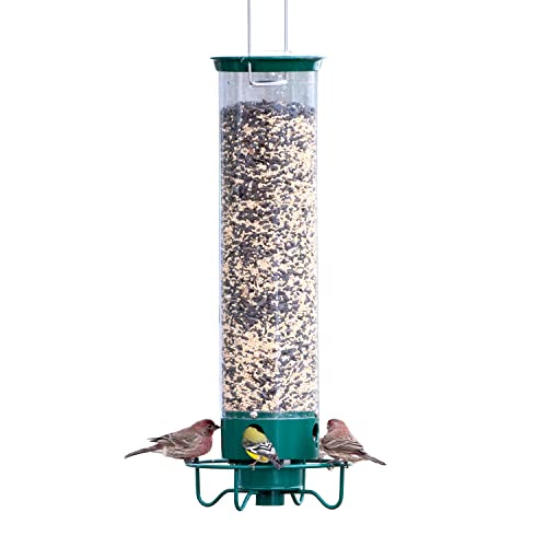 Droll Yankees Yf-M Yankee Flipper Squirrel-Proof Wild Bird Feeder With Weight Activated Rotating Perch - 5Lbs Seed Capacity