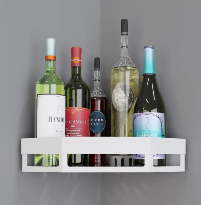Le Daizy 360 Rotate Bathroom Shelf, Self Adhesive Wall Mounted Bathroom Shelves, Bathroom Organiser For Bathroom Accessories Org