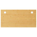 vidaXL Bamboo Desk Top - Natural Bamboo, Convenient Cable Holes, Versatile Use, Easy Clean, Unique Design for Home & Office (Bro