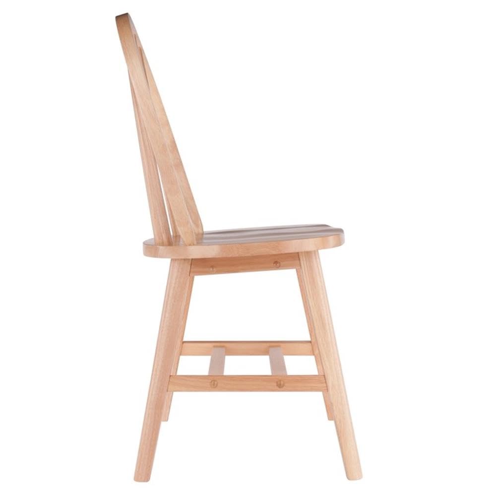 Winsome Windsor 2-Piece Chair Set, Solid Wood, Natural Finish