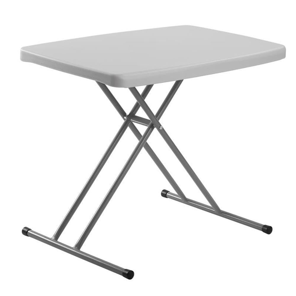 Commercialine PT Series 20x30 Metal Personal Folding Table in Speckled Gray