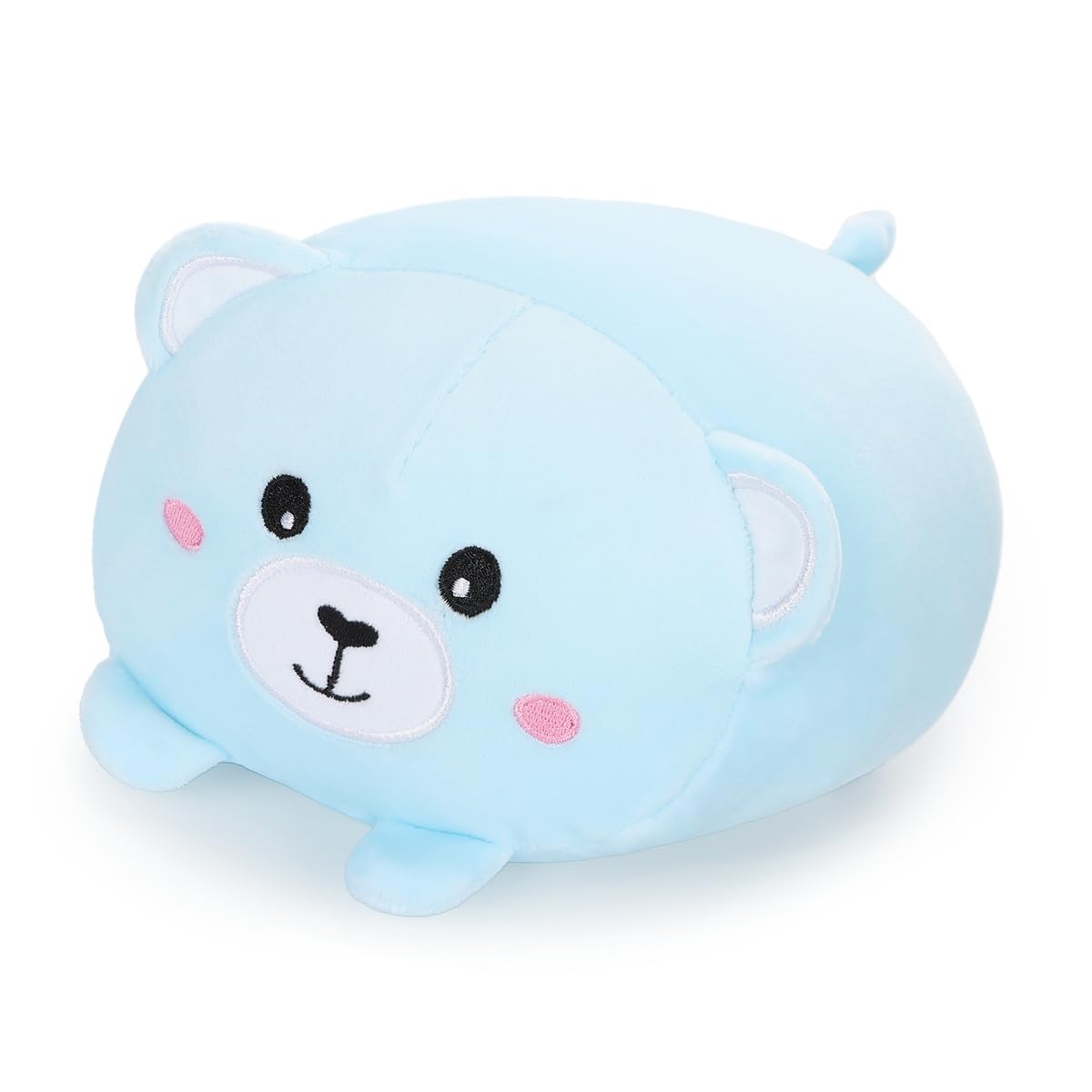 AIXINI 23.6 inch Cute Bear Plush Stuffed Animal Cylindrical Body Pillow,Super Soft Cartoon Hugging Toy Gifts for Bedding, Kids S