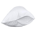 Precoco Pillow Cases Standard Size Set Of 2 | 100% Cotton White Pillowcases Standard With 600 Threads | Stable Pillow Covers Wit