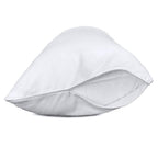 Precoco Pillow Cases Standard Size Set Of 2 | 100% Cotton White Pillowcases Standard With 600 Threads | Stable Pillow Covers Wit