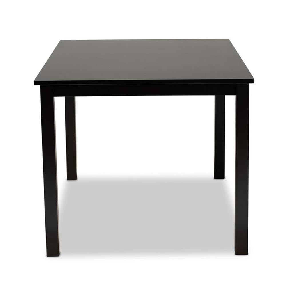 Baxton Studio Eveline Modern and Contemporary Espresso Brown Finished Rectangular Wood Dining Table