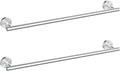 Cilee 2 Pieces Brushed Nickel Bathroom Towel Bar, 16 Inch Double Towel Racks,Bathroom Towel Holder Towel Hanger for Bathroom Sta