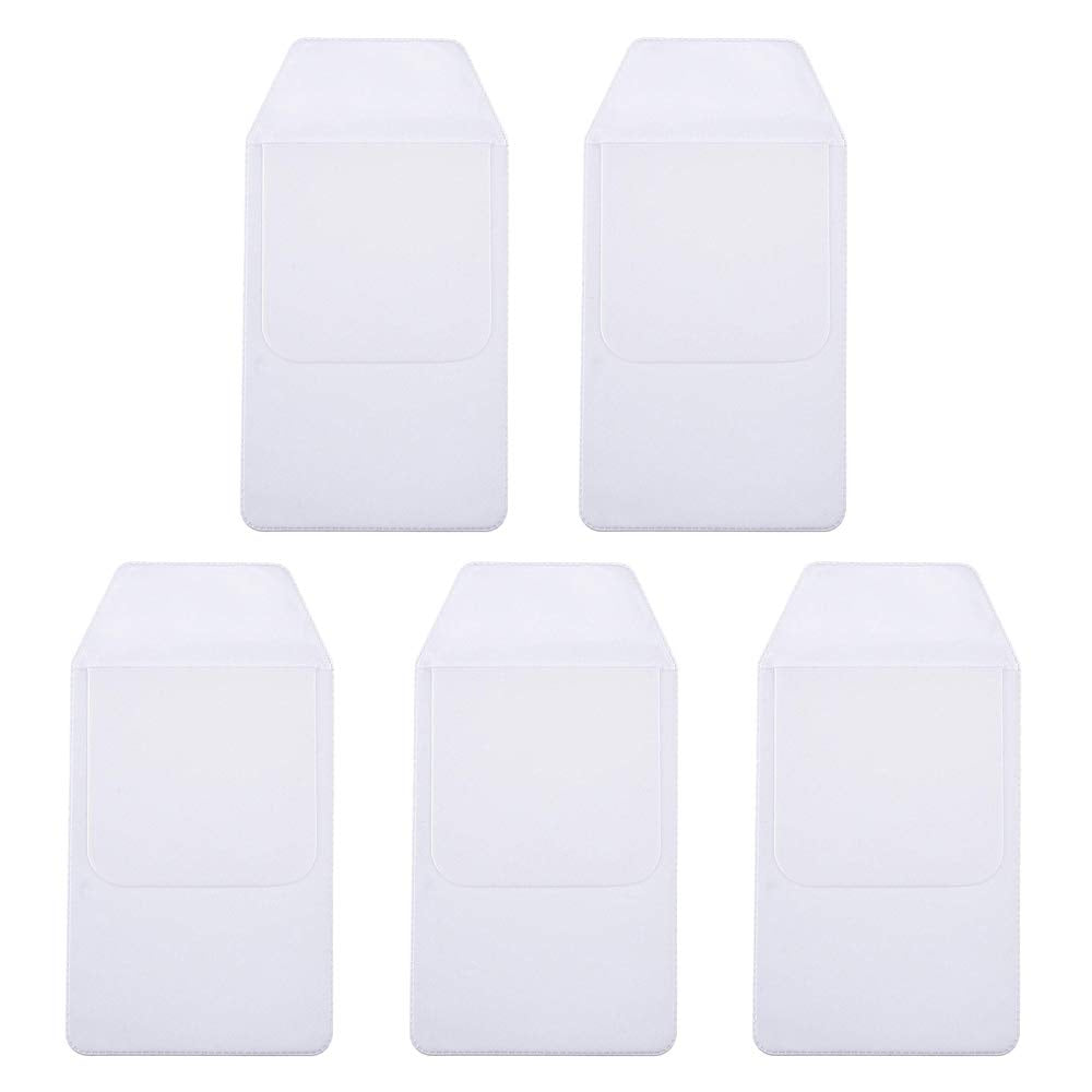 5Pcs White Pocket Protector For Hospital Office Pen Leaks, Pvc Pocket Protectors White Shirt Pocket Protectors