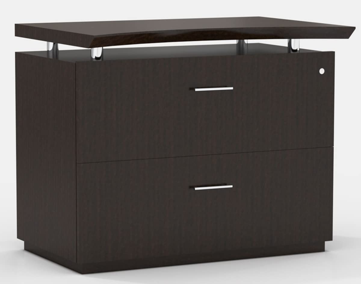 Mayline Sterling File Cabinet, 36&quot;, Textured Mocha Laminate