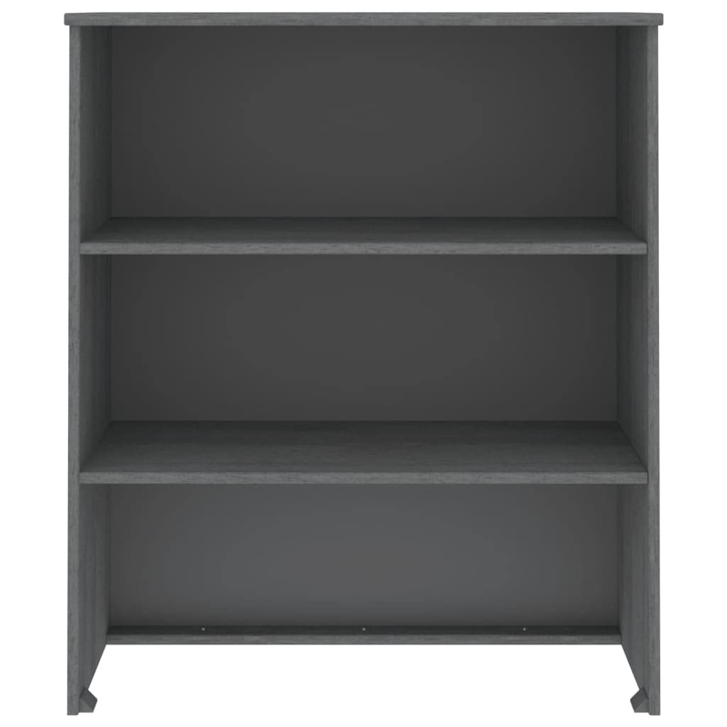 vidaXL Solid Pine Wood Highboard Top, HAMAR Collection, Dark Gray Color, Spacious Shelving, Dimension: 33.5&quot; x 13.8&quot; x 39.4&quot;