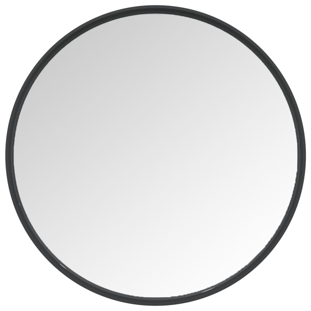 vidaXL Wall Mirror Black 15.7&quot;