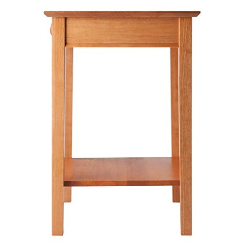 Ergode Wood Burke Home Office Printer Stand | Cottage Style Design | Adjustable Center Shelf | Ample Storage Space | Dark Coffee Finish | 19.84' W x 19.84' D x 31.1' H (99323-VV)