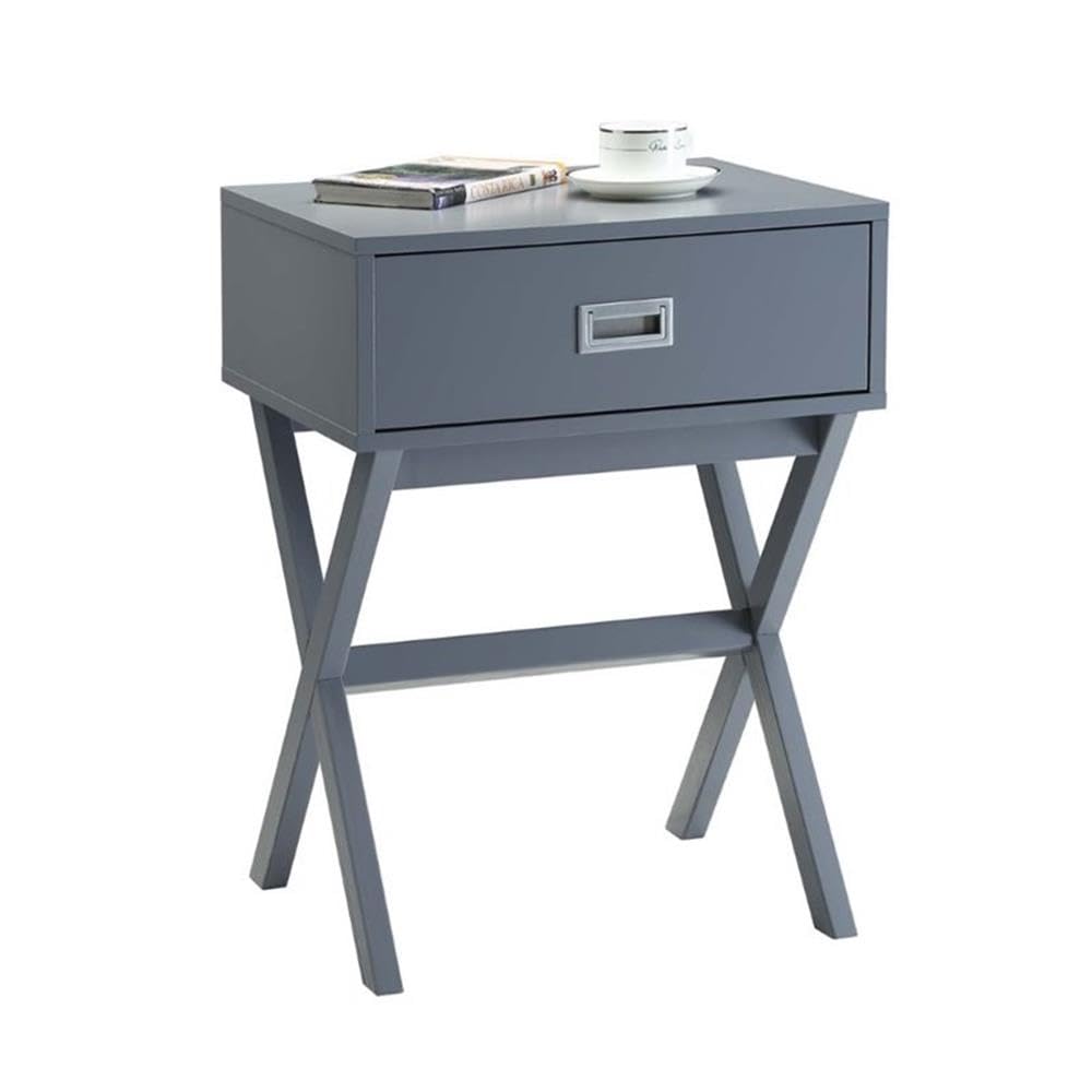 Convenience Concepts Designs2Go Landon 1 Drawer End Table, unspecified, Gray