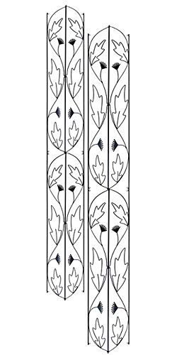 Achla Designs Downspout Trellises, Black, 90' H, Pack Of 2