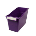 Romanoff Products Rom77206Bn Purple Shelf File With Label Holder - 6 Each
