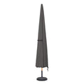 Ultcover Patio Umbrella Parasol Cover - 600D Waterproof Outdoor Market Umbrella Cover - Fits Market Umbrella 7-10 Feet, Black