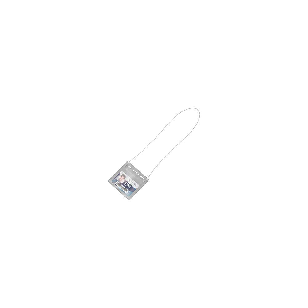 Advantus Wearable Badge Holder, Clear (97098)