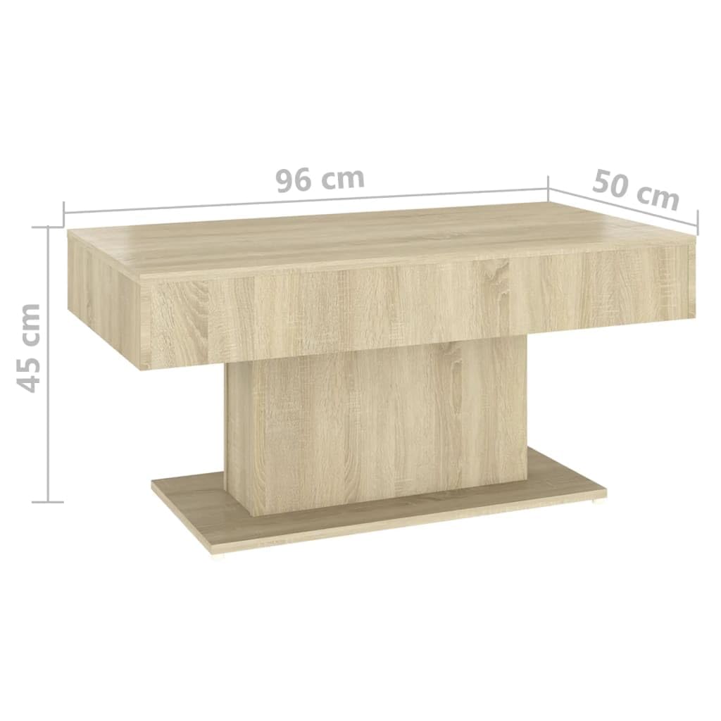 vidaXL Coffee Table Home Living Room Office Furniture Accent Couch Center Side End Sofa Coffee Table Desk Sonoma Oak Engineered Wood