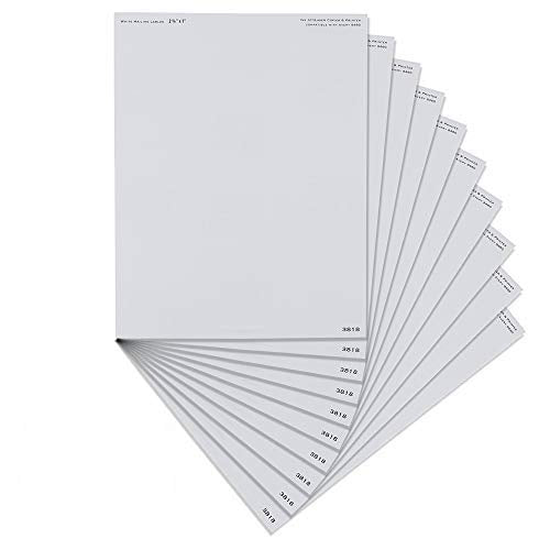 Emraw Super Great 1' X 2-5/8' Inch White Address Labels - Great For School, Home & Office - 300 Labels Per Pack - (2-Pack)