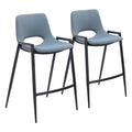 Zuo Desi Counter Stool Blue
