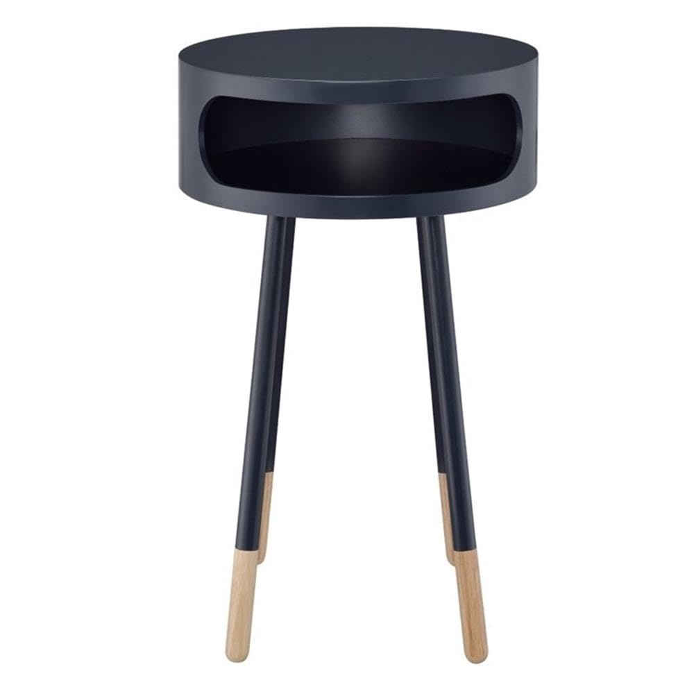 Sonria Wood Round End Table - Thumbnail 2