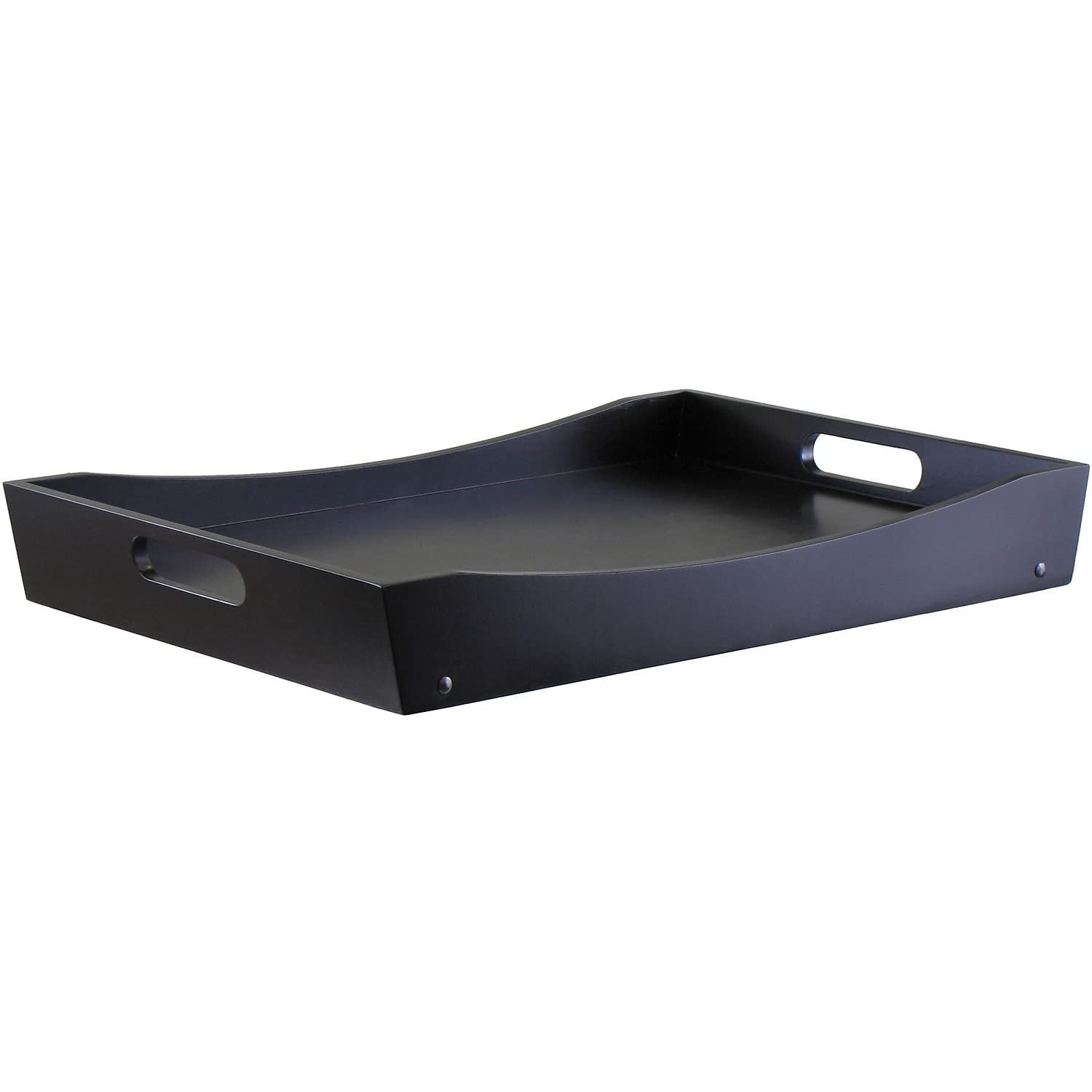 Winsome Benito 24.41-Inch Folding Bed Tray with Curved Top, Walnut (92022)