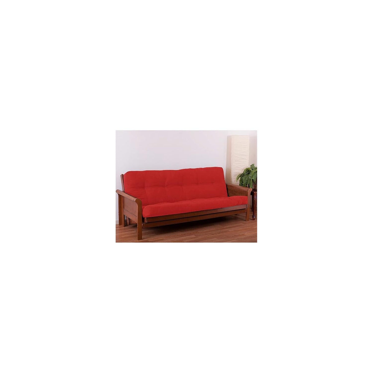 Blazing Needles Renewal 6&quot; Twill Futon Mattress, Full, Red