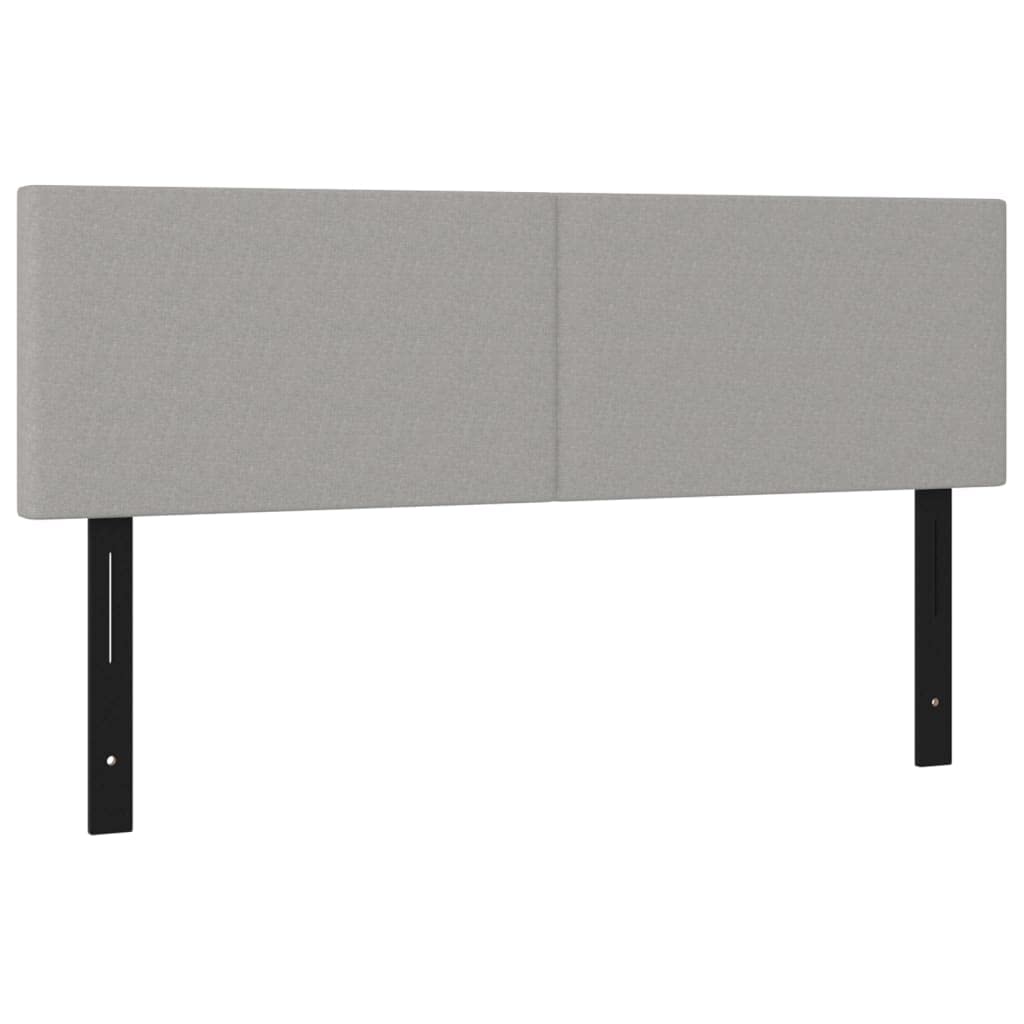 Vidaxl Adjustable Fabric Headboard Set - Stylish And Versatile Headboards, Easy To Assemble, Durable Construction - Light Gray - 2 Pcs