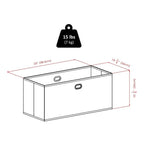 Winsome Wood Torino Storage/Organization, Chocolate, 3