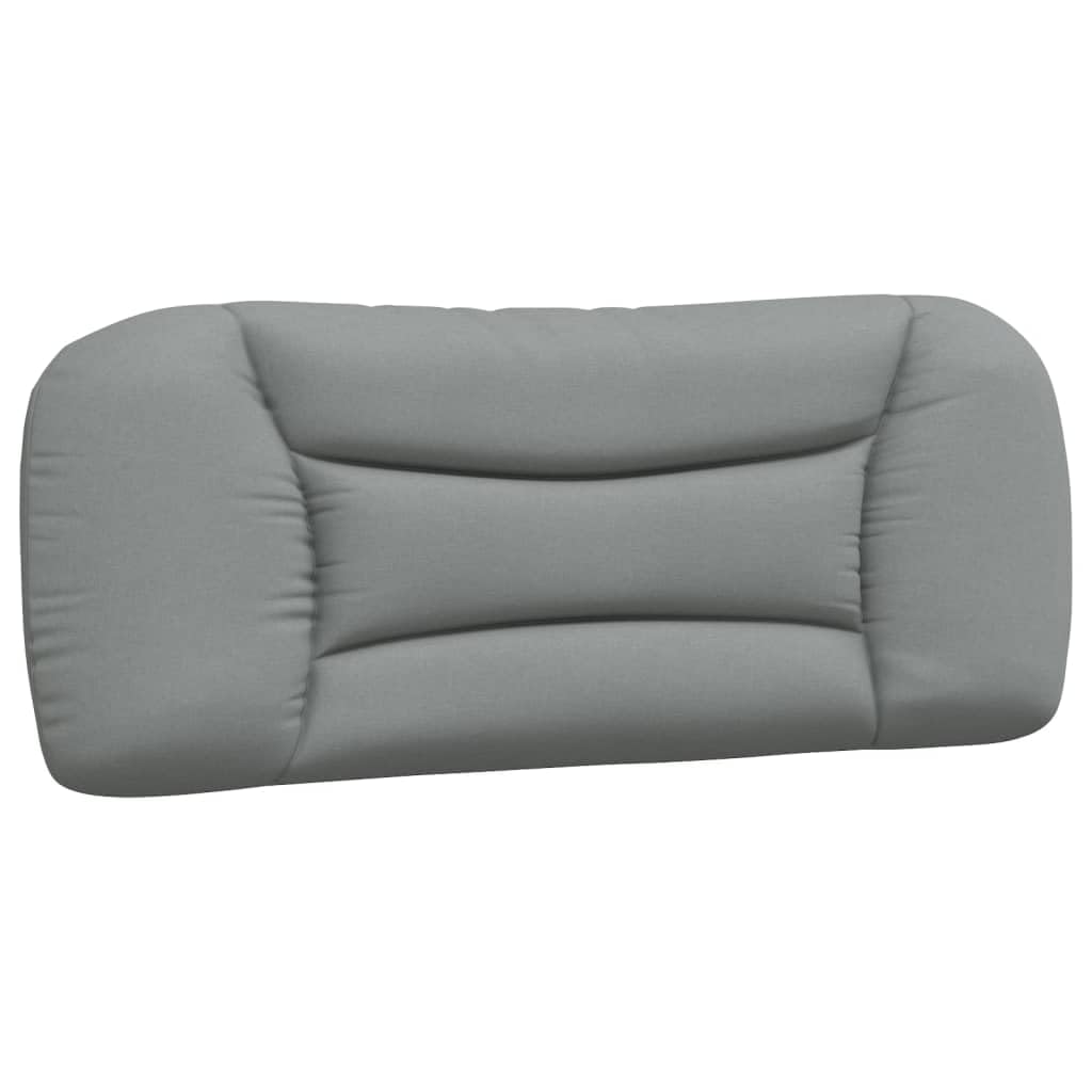 vidaXL Light Gray Headboard Cushion 39.4&quot; - Breathable Polyester Upholstered Pillow, Wall Mountable and LED Compatible