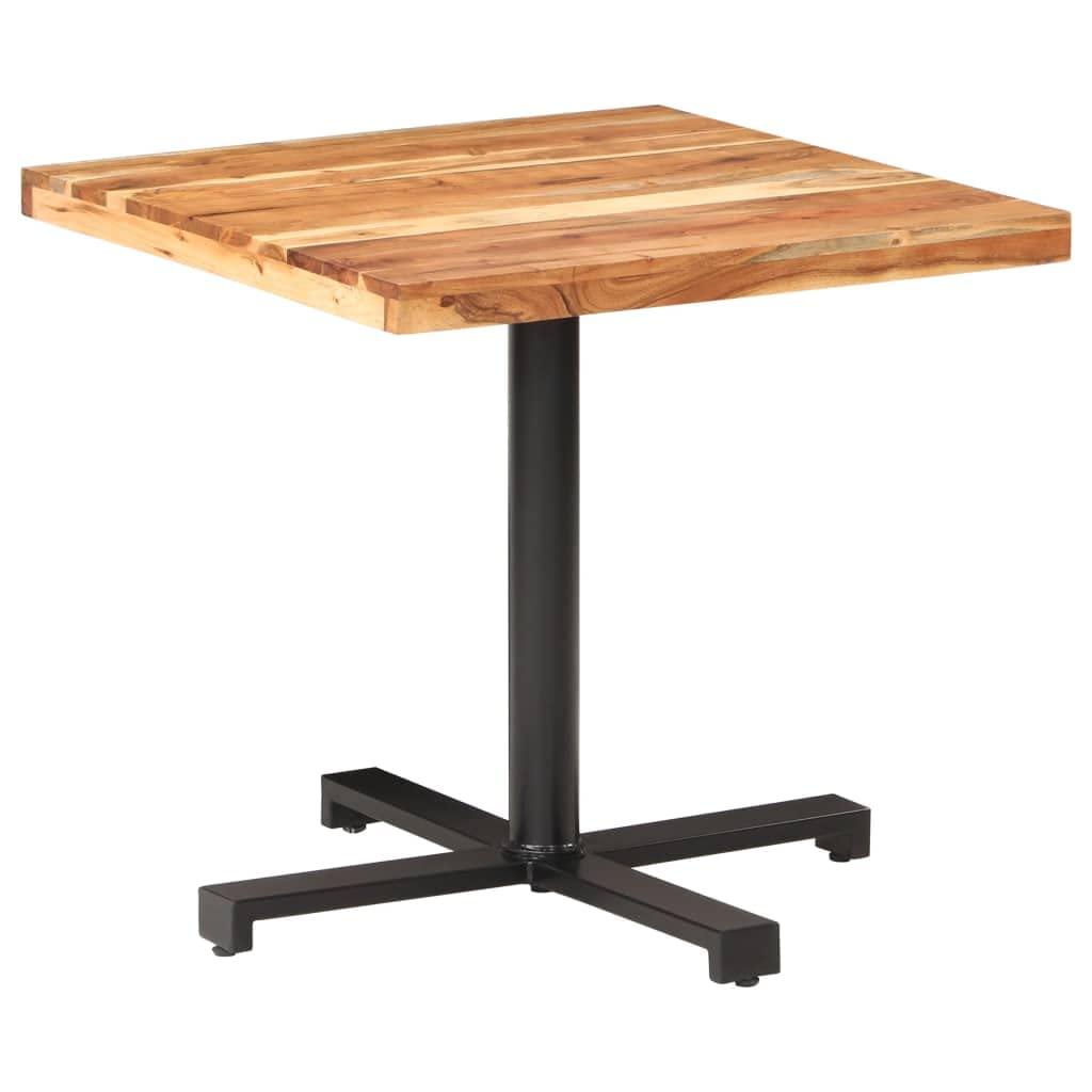 Bistro Table Square 31.4&quot;x31.4&quot;x29.5&quot; Solid Acacia Wood